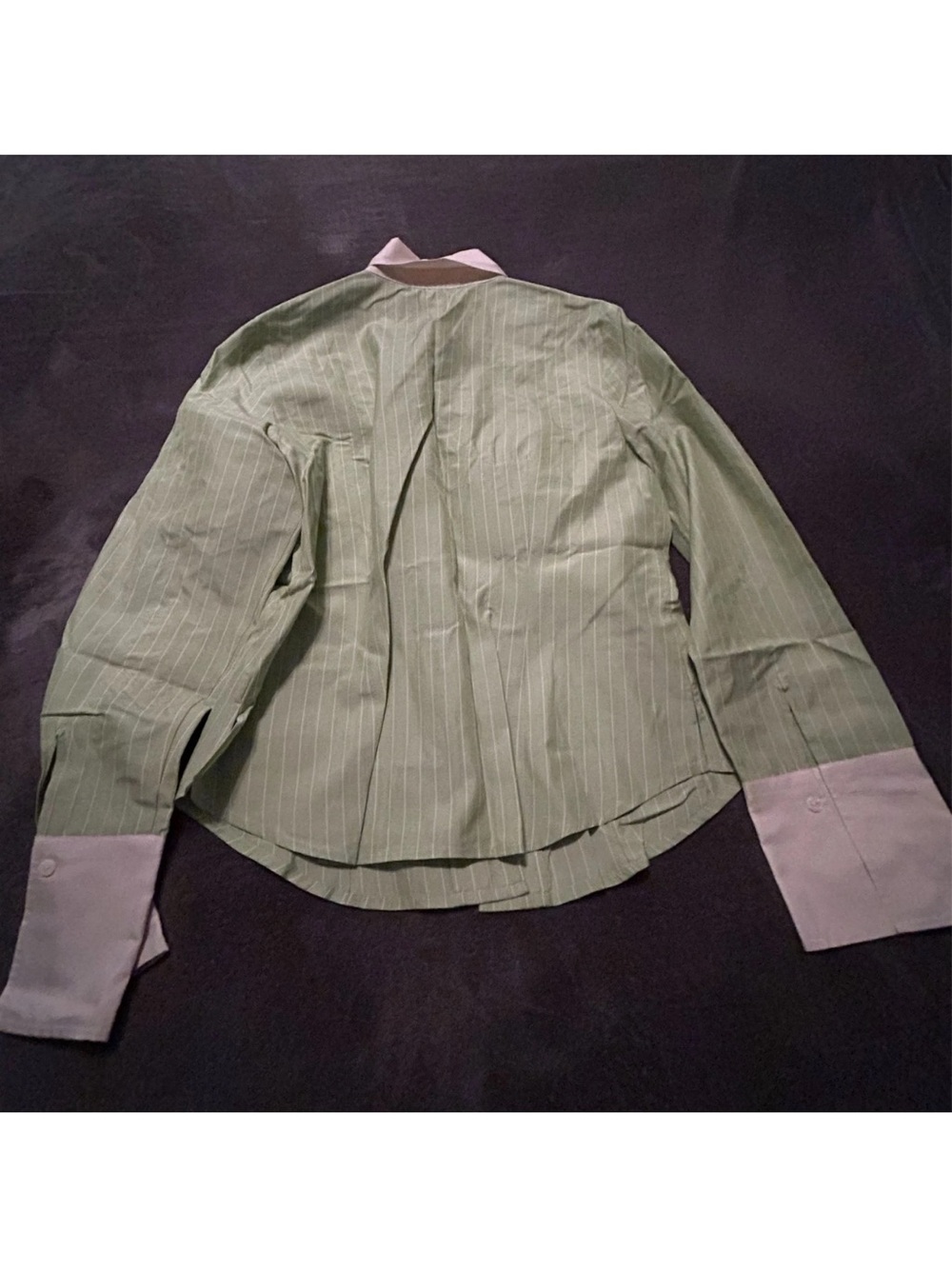 Silk Shirt Pinstripe Oxford - Picture 3 of 3